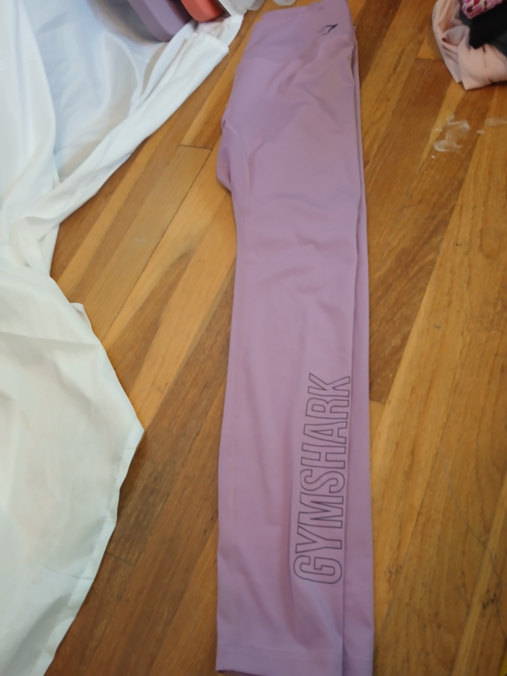 Gymshark Lavender Leggings with Side Logo Large